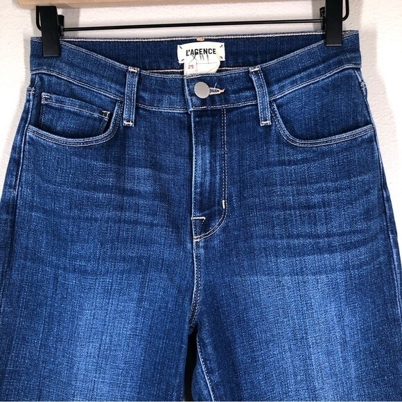 L'agence Sada Cropped Straight Leg Jeans Portland Wash Altered Size 25 - Picture 2 of 7